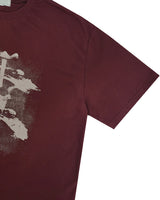 Las Faded Printing Oversized Short Sleeve