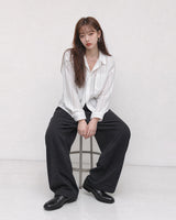 (UNISEX) エアリー レース ネット シャツ