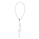 drop button necklace