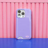 【MADE】Card Pocket glossy hard Phone case( 2 pastel colors)
