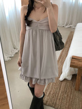 Eve Shirring Mini Dress (3 colors)