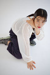 Silky jogger pants, Midnight blue