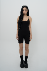 Xバック ロンパース ブラック