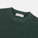ASCLO ピグメントリブラウンド半袖ニット (5color)
