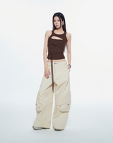 CONRAD SLEEVELESS TOP (BROWN)