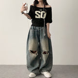 Bner No. ショルダーアンバランス半袖Tシャツ