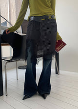 YELLOW STITCH BOOTS CUT DENIM