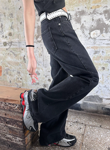 [Unisex] アンダーカッティングブーツカットパンツ