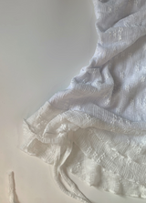 flos frill lace dress (white)