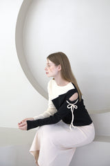 Cut-Out Knit T-shirt