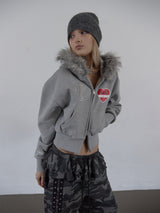 ANGORA LOGO BEANIE / GRAY
