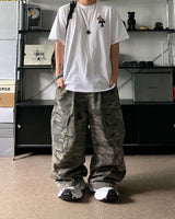 PT military cargo denim pants