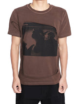 ILLUSION BROWN DISTRESSED TSHIRT
