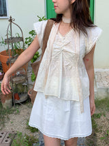 [made by fling] butterfly blouse (ivory)