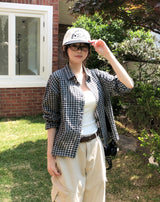 Mog Crop Check Shirt