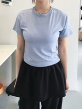 デイリークロップ半袖Tシャツ (10c)