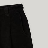 ブラック コーデュロイスナップバミューダパンツ