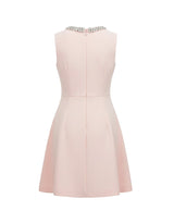 Spiral Classic Beaded Balloon Bustier Mini Dress Baby pink