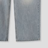 Ice Washed Wide Denim Pants