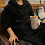 [Set-up]Find fleece sweat zip-up pants