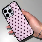 [MADE] s ★ dot. (pink) グラスバンパーアイフォンケース