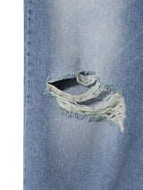 Destoryed Balloon Denim (2color)