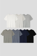 アークワッフルセミマッスルフィットクロップ半袖Tシャツ