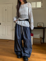 Eden Non-Fade Two-Pin Tuck Balloon Pants