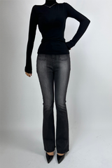 (SPECIAL PLANNED PRICE❤LONG & SHORT❤5 COLORS❤) GLAMOUR SLIM-FIT STRETCH LONG-SLEEVE TURTLE-NECK TOP