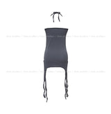 Rippy Strap Layered Halter Tank Top