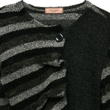 [LINE] Unbalance Draping Button Cardigan