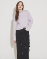 STUDS MAXI SKIRT [NAVY]