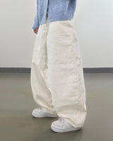 ネヴィスコットンワイドカーブドパンツ