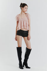 ELLA CAPE BLOUSE pink