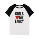 ガールズマイファンシーTシャツ (BLACK) F25QB105