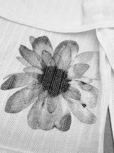 Myor ink painting print off-shoulder tee
