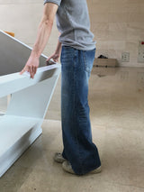Ness Washed Flare Denim Pants