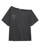 cb cross t (dark grey)