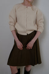 Page pintuck skirt_khaki