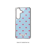 [MADE]blue love dot Standard Glass phonecase