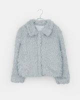 Reon Collar Quilted Fur Half Jacket