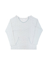 Garden stitch hoodie / ivory