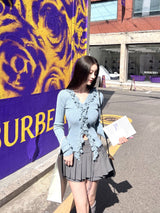 1075. Fringe wool knit cardi (4color)
