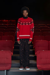 ARGYLE NORDIC KNIT / RED