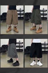 Shuren Shirring Cargo Bermuda Pants