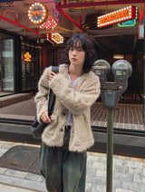 Logis Pocket Wool Knit Cardigan