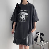 Just Cat Boxy Fit Short Sleeve T-shirt (3 colors) H&L