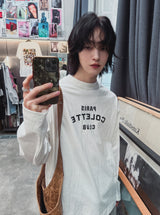 コレットプリントオーバーロングスリーブTシャツ