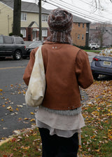 Jeanne Leather Shoulder Bag_Crack Beige