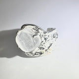Bumpy crystal ring